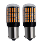 Set 2 Becuri LED GALBEN  P21W (Pozitii) cod 1156 cu anulator
