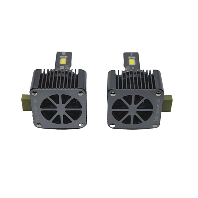 Set 2 Becuri D3s Auto LED 6500k 110W/Set Canbus Carcasa Neagra