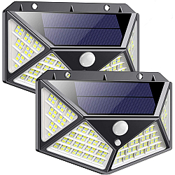 Set 2 Lampi MAX 162 LED 20W Solare cu senzor de miscare si lumina 3 moduri ILUMINARE 