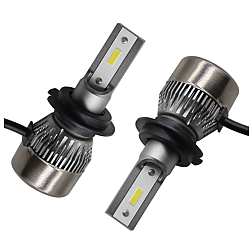 Set 2 becuri LED auto R6 H1/H8  putere 80W - 8000 Lumeni temperatura 6500k