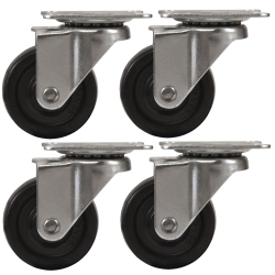 Set 4 Roti 32mm NEGRE Pivotante NEGRE ROTILE culoarea Negru Set 4 Roti 32mm NEGRE Pivotante NEGRE ROTILE culoarea Negru