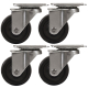 Set 4 Roti 32mm NEGRE Pivotante NEGRE ROTILE culoarea Negru Set 4 Roti 32mm NEGRE Pivotante NEGRE ROTILE culoarea Negru