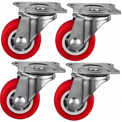 Set 4 Roti 32mm Pivotante ROSII ROTILE culoarea 