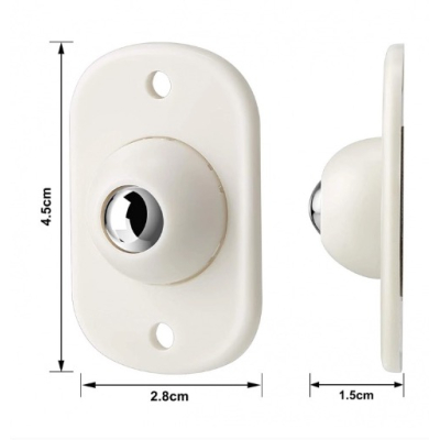 Set 4 rotite pivotante cu adeziv de lipit cu bila din metal Set 4 rotite pivotante cu adeziv de lipit cu bila din metal