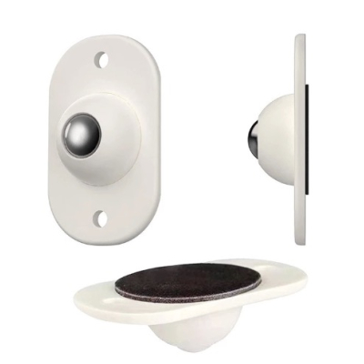 Set 4 rotite pivotante cu adeziv de lipit cu bila din metal Set 4 rotite pivotante cu adeziv de lipit cu bila din metal