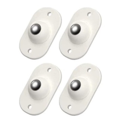 Set 4 rotite pivotante cu adeziv de lipit cu bila din metal Set 4 rotite pivotante cu adeziv de lipit cu bila din metal