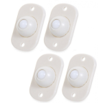 Set 4 rotite pivotante cu adeziv de lipit cu bila din plastic Set 4 rotite pivotante cu adeziv de lipit cu bila din plastic
