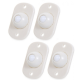 Set 4 rotite pivotante cu adeziv de lipit cu bila din plastic Set 4 rotite pivotante cu adeziv de lipit cu bila din plastic