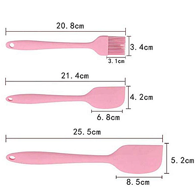 Set 5 ustensile bucatarie din silicon ROZ