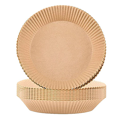 Set 50 hartii de copt ROTUNDE pentru friteuza Unica folosinta 16x20x4.5 cm Maro