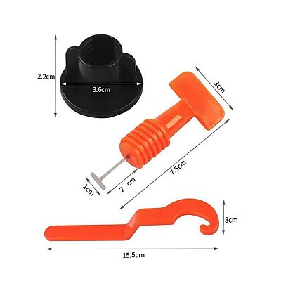 Set 50 tije refolosibile 1.5 mm sistem nivelare gresieifaianta sau placi ceramice