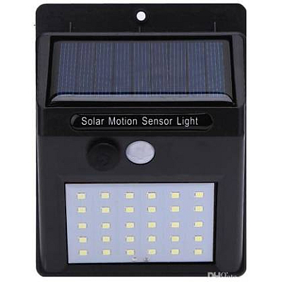 Set 6 Lampi BRIGHT 30 LED Solare cu senzor de miscare si lumina 1 mod ILUMINARE