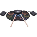 Set Tobe electronice digitale din Silicon cu pedale de picior 9 USB 9 Paduri de tobe colorate Set Tobe electronice digitale din Silicon cu pedale de picior 9 USB 9 Paduri de tobe colorate