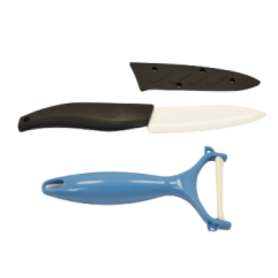 Set cutit din ceramica+decojitor pentru legume Set cutit din ceramica+decojitor pentru legume