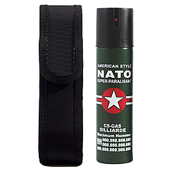 Spray NATO 110 ml cu HUSA paralizant propulsie jet 