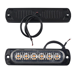 Stroboscop 6 LED lumini de avertizare pentru platforma  ATV  Tractor  Jeep  Off Road