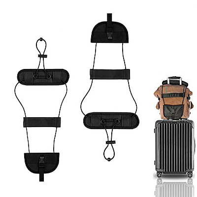 Suport elastic pentru bagaje Bungee, Negru