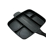 Tigaie grill multifunctionala cu 5 compartimente pentru gatit MANER LEMN