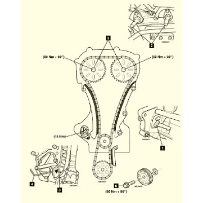 Trusa  4182 cu 4 Piese Blocare Distributie Motoare 1.2 VAG