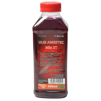 Ulei amestec MIX 2T pentru drujba si MTC (motocositori) rosu 500ml