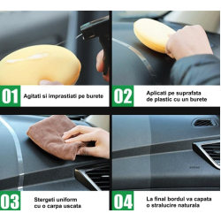 Set 2 X Ulei siliconic auto Caspian ultrastralucitor parfumat 100ml