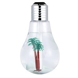 Umidificator de aer cu lampa LED - sub forma de bec cu palmier