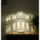 Veioza stil cristal led ALB CALD incarcare USB Veioza stil cristal led ALB CALD incarcare USB