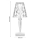Veioza stil cristal led ALB CALD incarcare USB Veioza stil cristal led ALB CALD incarcare USB