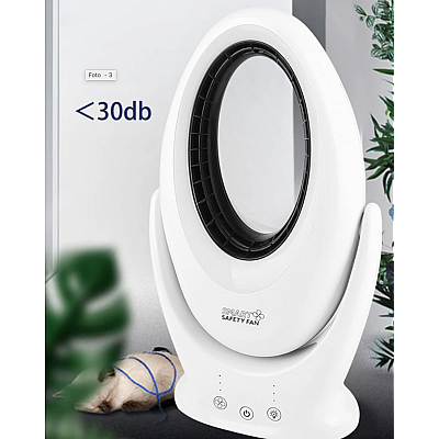 Ventilator digital cu lumina LED RGB, USB, 45W SMART SAFETY FAN