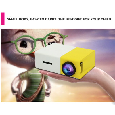 Videoproiector LED Mini Portabil 600 LM 1080P Full HD Videoproiector LED Mini Portabil 600 LM 1080P Full HD