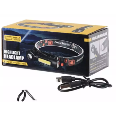 Lanterna de cap model 212 cu incarcare USB Type C