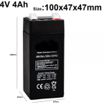 Acumulator Reincarcabil MX941 Plumb Acid 4V 4Ah pentru Cantar Electronic de 350kg