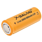 Acumulator X BALOG 26650 Reincarcabil capacitate 1800 mAh Li ion 4.2V GALBEN