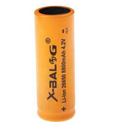 Acumulator X BALOG 26650 Reincarcabil capacitate 1800 mAh Li ion 4.2V GALBEN Acumulator X BALOG 26650 Reincarcabil capacitate 1800 mAh Li ion 4.2V GALBEN