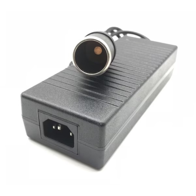 Adaptor priza Auto cu Bricheta 240V-12V/10A 120W Negru