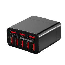 Adaptor priza X82 cu 8 porturi USB 3.0 putere 40W Adaptor priza X82 cu 8 porturi USB 3.0 putere 40W