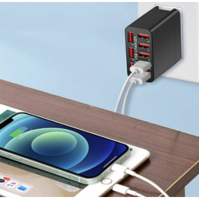 Adaptor priza X82 cu 8 porturi USB Qualcomm 3.0 40W