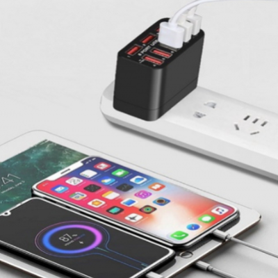 Adaptor priza X82 cu 8 porturi USB Qualcomm 3.0 40W