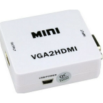 Adaptor Q JC145 Mini Convertor VGA La HDMI Full HD 1080p Video Si Audio Stereo
