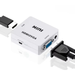 Adaptor Q JC145 Mini Convertor VGA La HDMI Full HD 1080p Video Si Audio Stereo