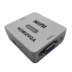 Adaptor Q JC145 Mini Convertor VGA La HDMI Full HD 1080p Video Si Audio Stereo