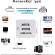 Adaptor Q JC145 Mini Convertor VGA La HDMI Full HD 1080p Video Si Audio Stereo