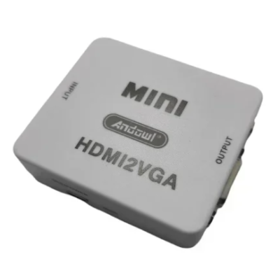 Adaptor Q JC145 Mini Convertor VGA La HDMI Full HD 1080p Video Si Audio Stereo