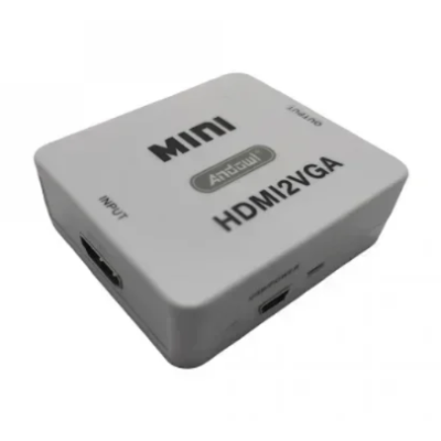 Adaptor Q JC145 Mini Convertor VGA La HDMI Full HD 1080p Video Si Audio Stereo