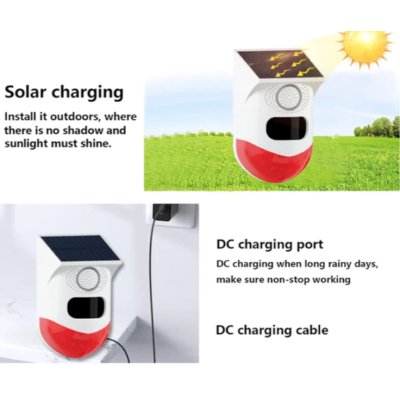 Alarma solara cu telecomanda Q BJ200 pentru exterior