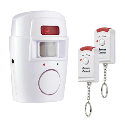 Alarma wireless cu 2 telecomenzi si senzor de miscare cu infrarosu OFF