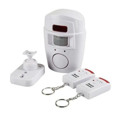Alarma wireless cu 2 telecomenzi si senzor de miscare cu infrarosu OFF