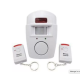Alarma wireless cu 2 telecomenzi si senzor de miscare cu infrarosu OFF