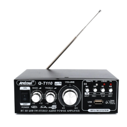 Amplificator Bass Profesional Andowl Q T110 Tip Statie cu Bluetooth Negru
