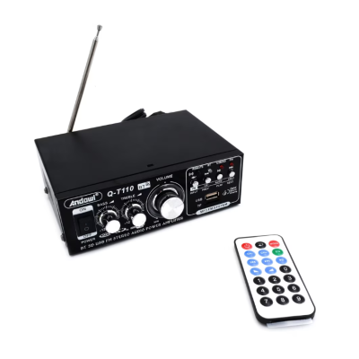 Amplificator Bass Profesional Andowl Q T110 Tip Statie cu Bluetooth Negru